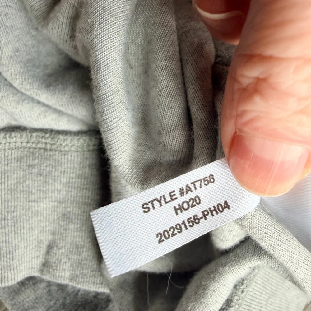 J. Crew Gray Pullover Hoodie in Velour Size XS